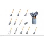Leadfree Silicone Kitchen Set Utensils , Heatproof Silicone Turner Spatula Set for sale