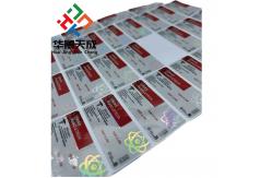 China Permanent Adhesive Glass Vial Labels 2.5 Mil Thickness For Glass Containers supplier
