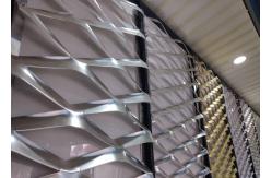 China Akzonobel PVDF Expanded Metal Mesh 5.5mm 6.0mm Wall Cladding Ventilated Facades supplier