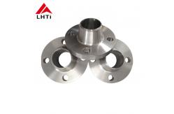 China Customized Weld Neck Flange , Gr2 Gr9 Butt Forging Titanium Flange supplier