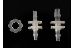 China Equal Barbed Plastic Hose Bulkhead Connector For Liquid supplier