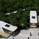 Portable Space Capsule Guest House With Bathroom Kitchenette Plug-and-Play Configuration