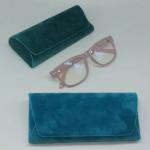 High End Mercerized Cloth As Gucci Magnetic Glasses Case With Double Sided Bracket for sale