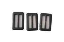 China Coat Outerwear 2 Holes Polyester Buckles 18*14mm Dark Green supplier