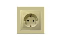 China Schuko Electrical Power Socket , Two Hole Plug Socket 86mm 4 conjoined supplier