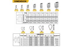 China Practical Aluminum Wire Crimp Sleeves Rustproof For Multiple Sizes Rope supplier