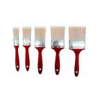 Soft Hollow Polyester Filament White Bristle Paint Brush For Varnish for sale