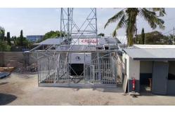 China 4 Legged ASTM A123 Lattice Radio Tower Galvanized Steel Q235B supplier