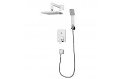 China Concealed Shower Set Modern Design Square Built-in Headshower Bathroom with Hand Shower supplier