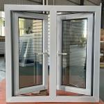 Exterior UPVC PVC Vinyl Casement Window Design UPVC Casement Windows And Doors for sale