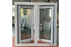 China 
White upvc casement window hurricane resistant windows with  fiberglass mosquito mesh supplier