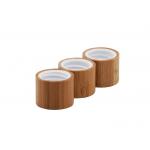 Bamboo Covered Plastic Screw Cap With Insert For Bottles 24mm