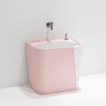 OEM ODM Colorful Ceramic Mop Sink Single Hole Bathroom Sanitary Ware for sale