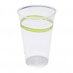 Corn Stach Coffee Biodegradable PLA Cups Transparent 700ml Environmentally Friendly for sale
