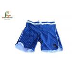 Printed Blue Ladies Swimming Shorts , Women'S Long Board Shorts Swimwear Polester for sale