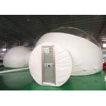 Two Rooms Luxury 8m Inflatable Bubble Tent With Hard Door For Hotel for sale