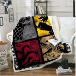 127*152cm Microfiber Warm Fleece Blankets For Winter 180gsm Lightweight for sale