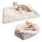 Lovely Banana Shape Indestructible Pet Bed Mat Warm Soft Removable for sale
