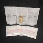Custom Logo Laser Cosmetic Packaging Single-layer Bag Lipgloss Lashes Essential Oil Bottle Packaging Doypack Bag for sale