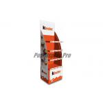 Free Standing Cardboard POP Displays Stand 4 Shelf For Holding Kinder Snacks for sale