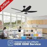 60inch Low Noise Ceiling Fan 38W With 5 Speed Choice Remote Control