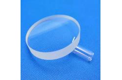 China Clear Transparent Circular Fused Quartz Glass Plate For Optics Manufacturing supplier