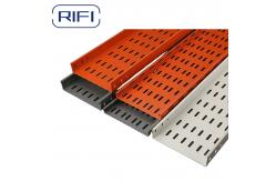 China Customizable White Electrical Cable Tray Metal For Cable Organization 6000MM Length supplier