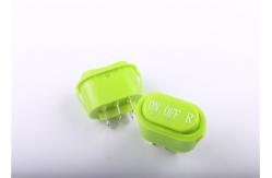 China Oval Shaped Green Industrial Rocker Switch , Waterproof On Off On Rocker Switch supplier