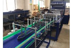 China High Speed Full Automatic Heat Seal Shrink Wrapper Machine With Pallet Tray Pad supplier