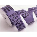 Personalized Custom Print Grosgrain Ribbon With Embossed 3D Logo For Luxury Brand for sale