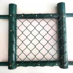 Square Post Pvc Coated Gi Chain Link Fencing Tennis Court Chain Link Fence 25m for sale