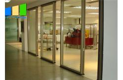 China Hot Sale Folding Office Glass Partition Door Sliding Partition Wall supplier