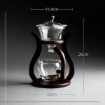 Heat Resistant 350ml Borosilicate Clear Glass Teapot