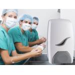 Plastic Manual Soap Dispenser Alcohol Disinfection Dispenser Wall Mount Installation for sale