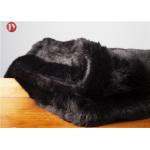 Black Mink Throw Faux Fur Blanket Soft Classic Rectangular Eco - Friendly