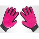 Silicone Pet Grooming Brush Glove , Pet Hair Cleaning Glove 23 * 17 Cm