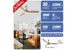 China Lighting and Circuitry Design 1stshine LED Ceiling Fan Wholesalers with Remote Control supplier