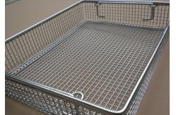 China Disinfection Rectangular Wire Mesh Basket Metal For Sterilization supplier
