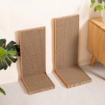 ODM Tall Cardboard Cat Scratcher L Shaped Cat Corrugated Scratcher for sale