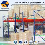 High Storage Density Adjustable Warehouse Storage Industrial Epoxy Coated Boltless Push Back Pallet Racking for sale