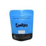 Custom Herbal Incense Packaging 3.5g Cookies Bag Mylar Child Proof With Clear Window for sale