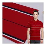 Easy To Care And  Natural And Smooth  Striped Knit Fabric For Polo Shirt for sale