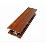 OEM / ODM Wood Grain Square Aluminum Profile For Kitchen Cabinets ISO 9001 Approved for sale