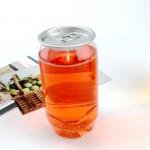 300ml 10oz PET Clear Soda Juice Plastic Beverage Jar With Silver Aluminum Lid