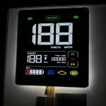 Custom VA Black Segment LCD Display Printed Color For Car Dashboard 7 Segment Display 4 Digit LCD Display PIN Connect for sale