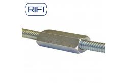 China 3/8 Metal Hardware Fasteners Threaded Steel Rod Coupler Galvanized supplier