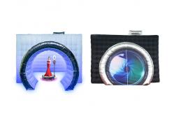 China White Inflatable Photo Booth With Camera Customized Internal RGB Light supplier