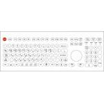 Waterproof  Dustproof Industrial Membrane Keyboard Optical Trackball