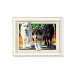 Tigers 3D Lenticular Printing / MDF Or PS Frame 3D Animals Images for sale