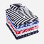 Striped Custom Men Work Shirts Tailored Dress Shirts Multi Color Optional for sale